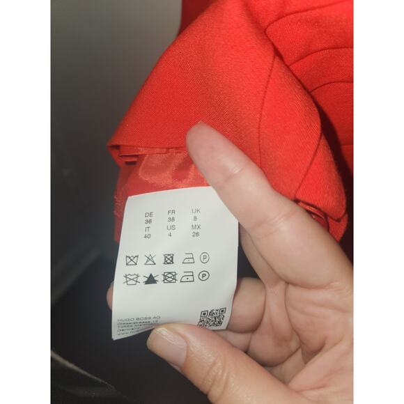 Hugo Boss red elegant sheath dress 4 - Picture 4 of 4